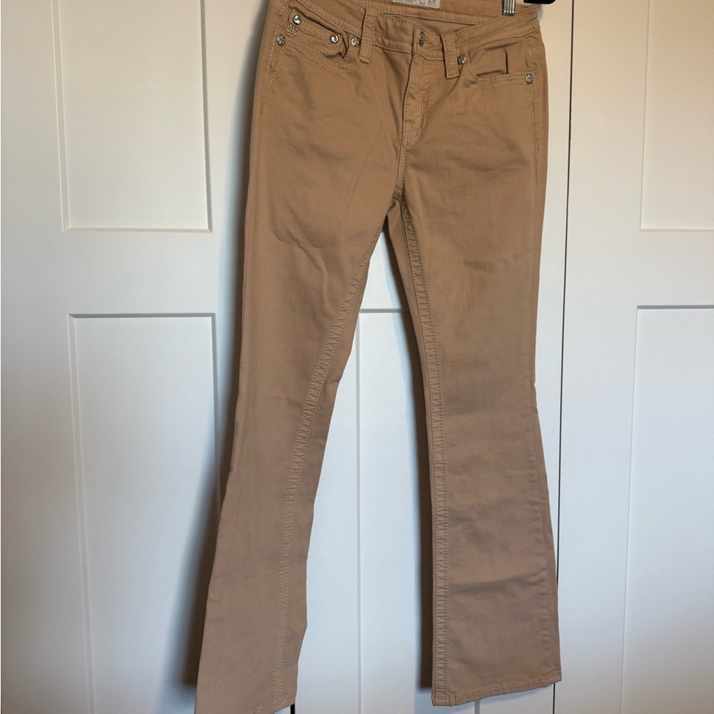 Miss Me Tan Bootcut Jeans